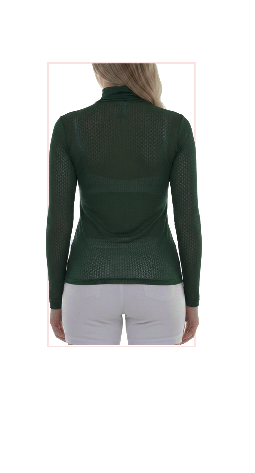 T2126:  Long-Sleeve Turtleneck Top - ONE SIZE (OSFM)