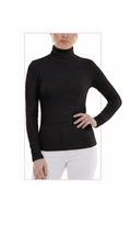 T2128:  Waffle-Knit Turtleneck Top - ONE SIZE (OSFM)
