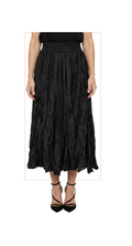 T-2132:  Crinkle Maxi Skirt