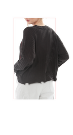 TF-5742: Distressed Ribbed Knit Sweater