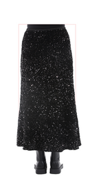 TF-7139:  Sequin Maxi Skirt