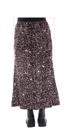 TF-7139:  Sequin Maxi Skirt