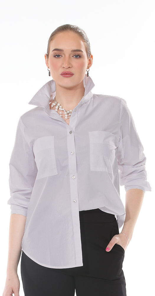 CP226 #2-Khaki: Classic Khaki Button-Up Shirt