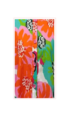 T1-4801, #1 PINK/GREEN:   Colorful Floral Floral Top