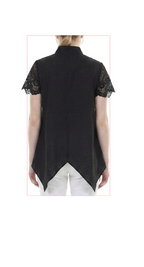 TT-4815 #1-white, #2-black :  sleeveless asymmetrical top