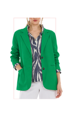 T1-4835 #1-FUCHSIA, #2-KELLY GREEN :  jacket with classic lapel