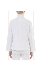 T1-4838 #1-soft white, #2-red :  short stretchy jacket