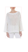 T1-5801 #1-white, #2-black :  loose textured knit top