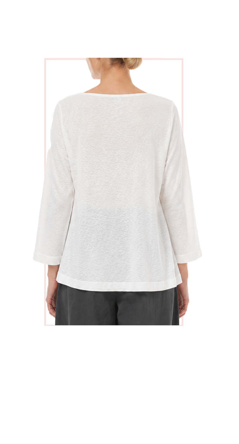 T1-5807  #1-soft white, #2-taupe, #3-black :  relaxed fit top