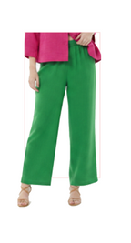 T1-7160 #1-fuchsia, #2-kelly green :  wide leg pants