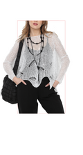 T2110 LOOSE KNIT  LONG SLEEVE SWEATER