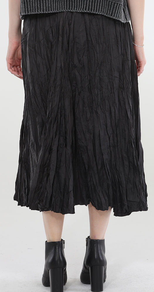 T2132 MID CALF SKIRT WITH RUFFLES