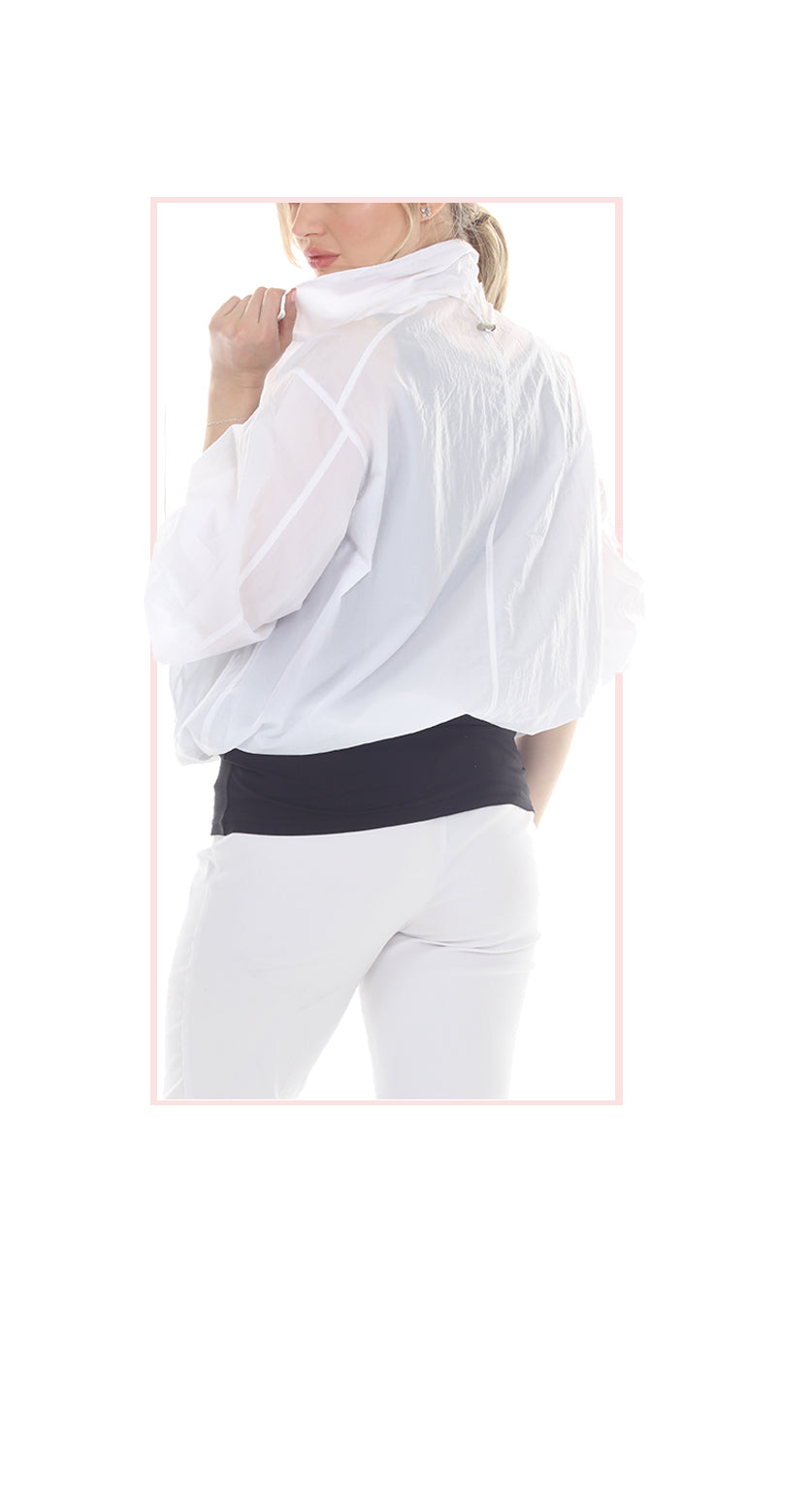 T2622 LIGHT-WEIGHT ZIP-UP JACKET WITH ELASTIC CUFFS