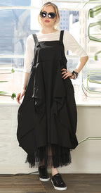 T2630 BLACK JUMPER DRESS