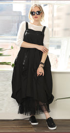 T2630 BLACK JUMPER DRESS