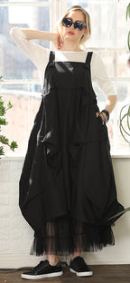 T2630 BLACK JUMPER DRESS