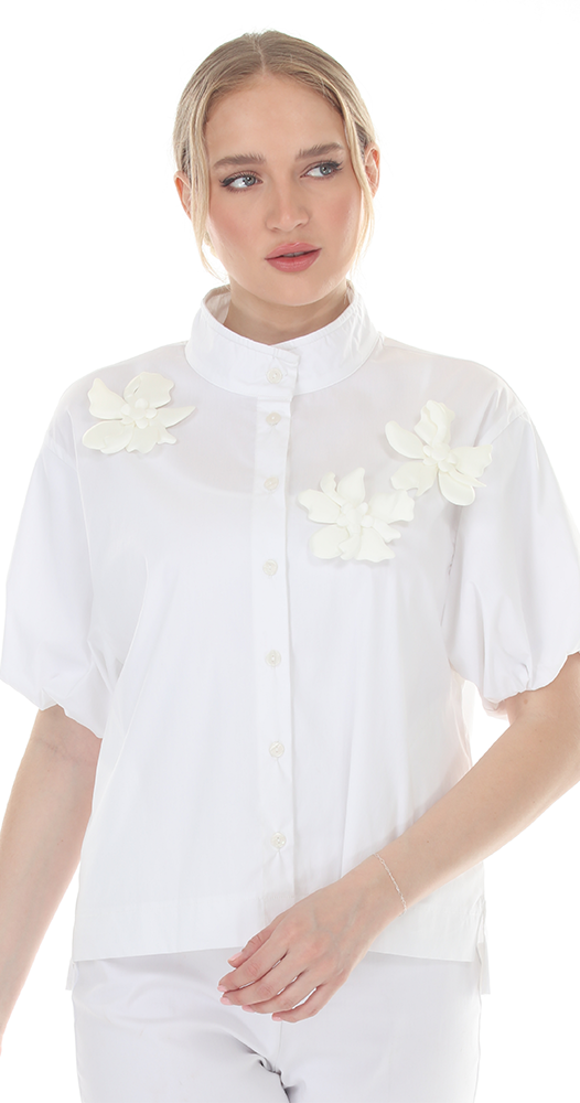 T4652 3/4 LENGTH BALLOON  SLEEVE PULLOVER WITH BOAT NECK AND DROPPED SHOULDER