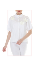 T4652 3/4 LENGTH BALLOON  SLEEVE PULLOVER WITH BOAT NECK AND DROPPED SHOULDER