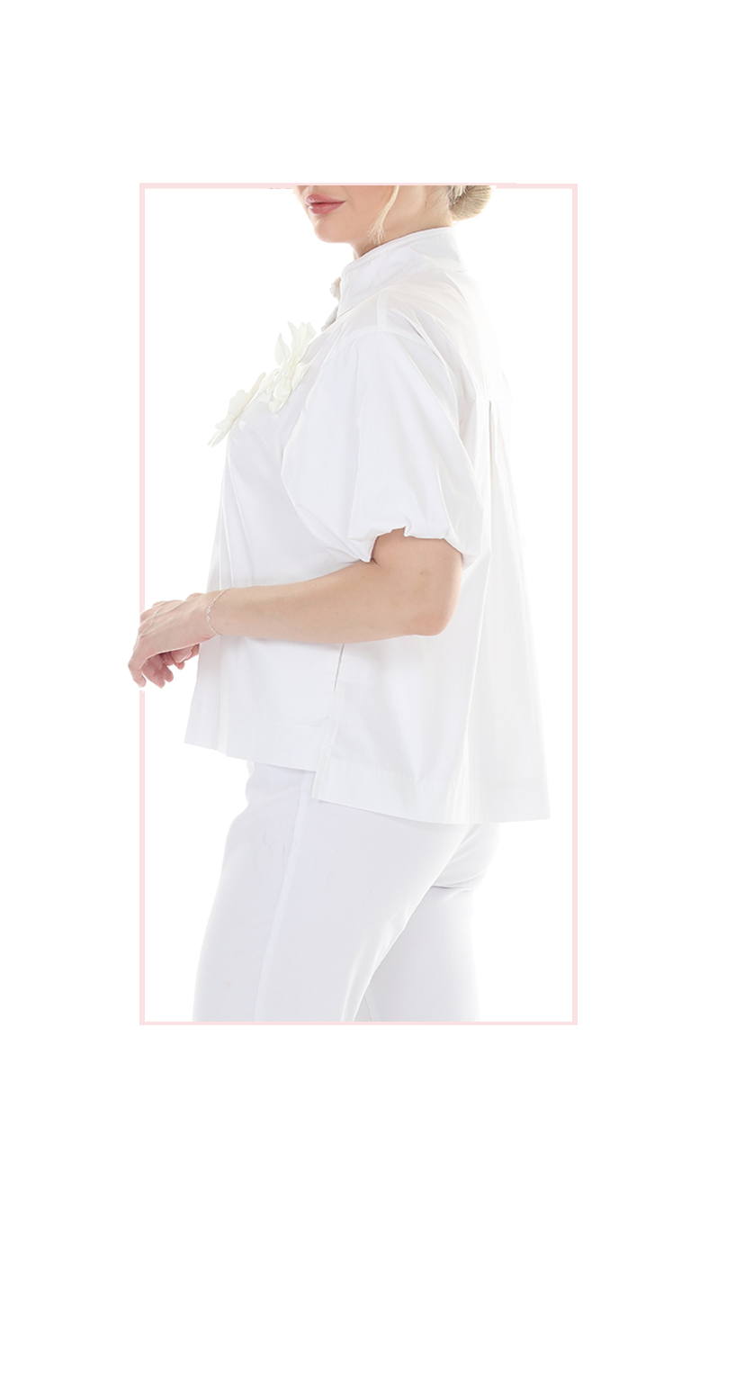 T4652 3/4 LENGTH BALLOON  SLEEVE PULLOVER WITH BOAT NECK AND DROPPED SHOULDER