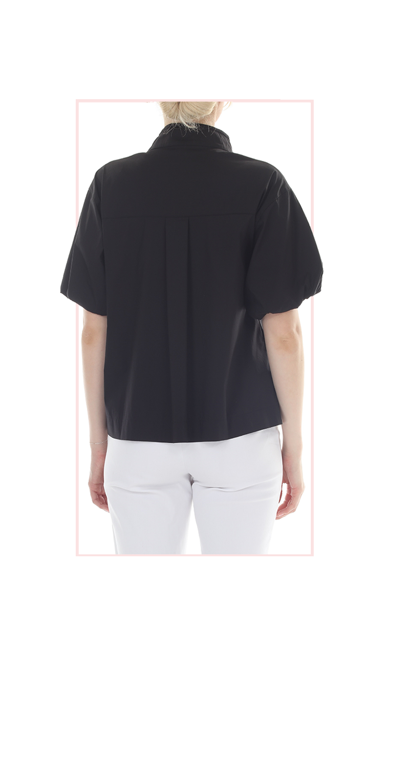 T4652 3/4 LENGTH BALLOON  SLEEVE PULLOVER WITH BOAT NECK AND DROPPED SHOULDER