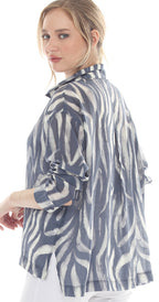 T4678 LONG SLEEVE CLASSIC COLLAR BUTTON DOWN JACKET WITH SIDESEAM POCKETS