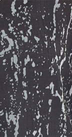 T4684  BLACK BUTTON DOWN 3/4 SLEEVE JACKET WITH CLASSIC COLLAR AND WHITE PAINT SPLATTER PRINT
