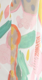 T5610 MID-LENGTH SHORT-SLEEVE TUNIC/SHIFT STYLE DRESS WITH A PARTIAL BUTTON-UP NECKLINE AND POCKETS