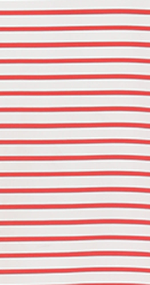 T5640  3/4 SLEEVE STRIPED BOAT NECK PULLOVER WITH A DROPPED SHOULDER.