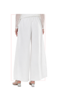 TT-7171  #1-white, #2-blue, #3-black :  wide leg pants with drawstring waist