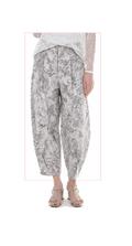 TT-7174 #1-vintage camo :  cropped ankle length pants with tapered cuff