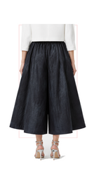 TT-7179 #1-black/blue :  ankle length culottes