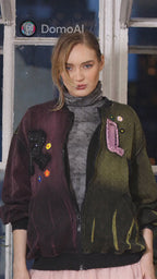 TF-4733: "TRUST" Varsity Patch Bomber Jacket