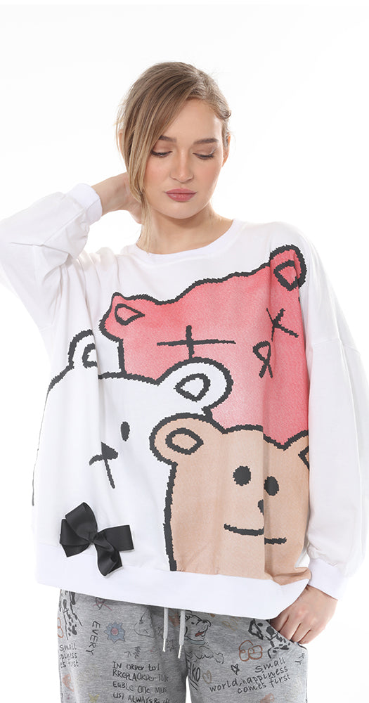TF-5737:  Graphic Sweatshirt - ONE SIZE.